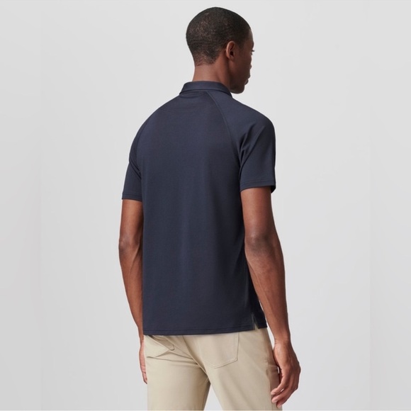 Rhône Navy Delta Pique Performance Polo Large - Picture 2 of 8